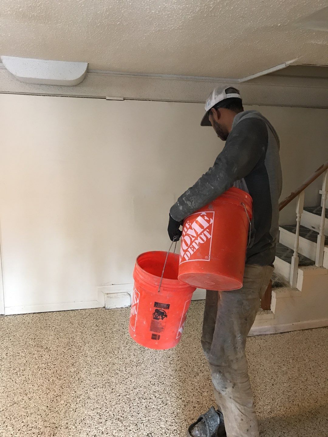 Basement using Driftwood by Select Painting, Coatings & Garage Cabinets