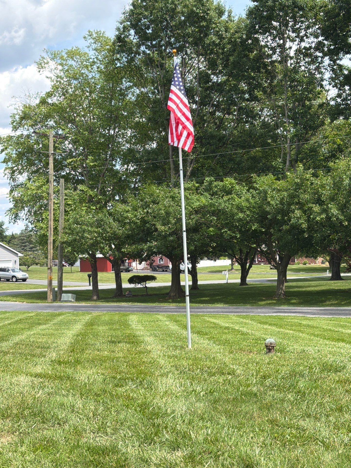 20-Foot Flagpole Installation by Laser Focused Solutions LLC