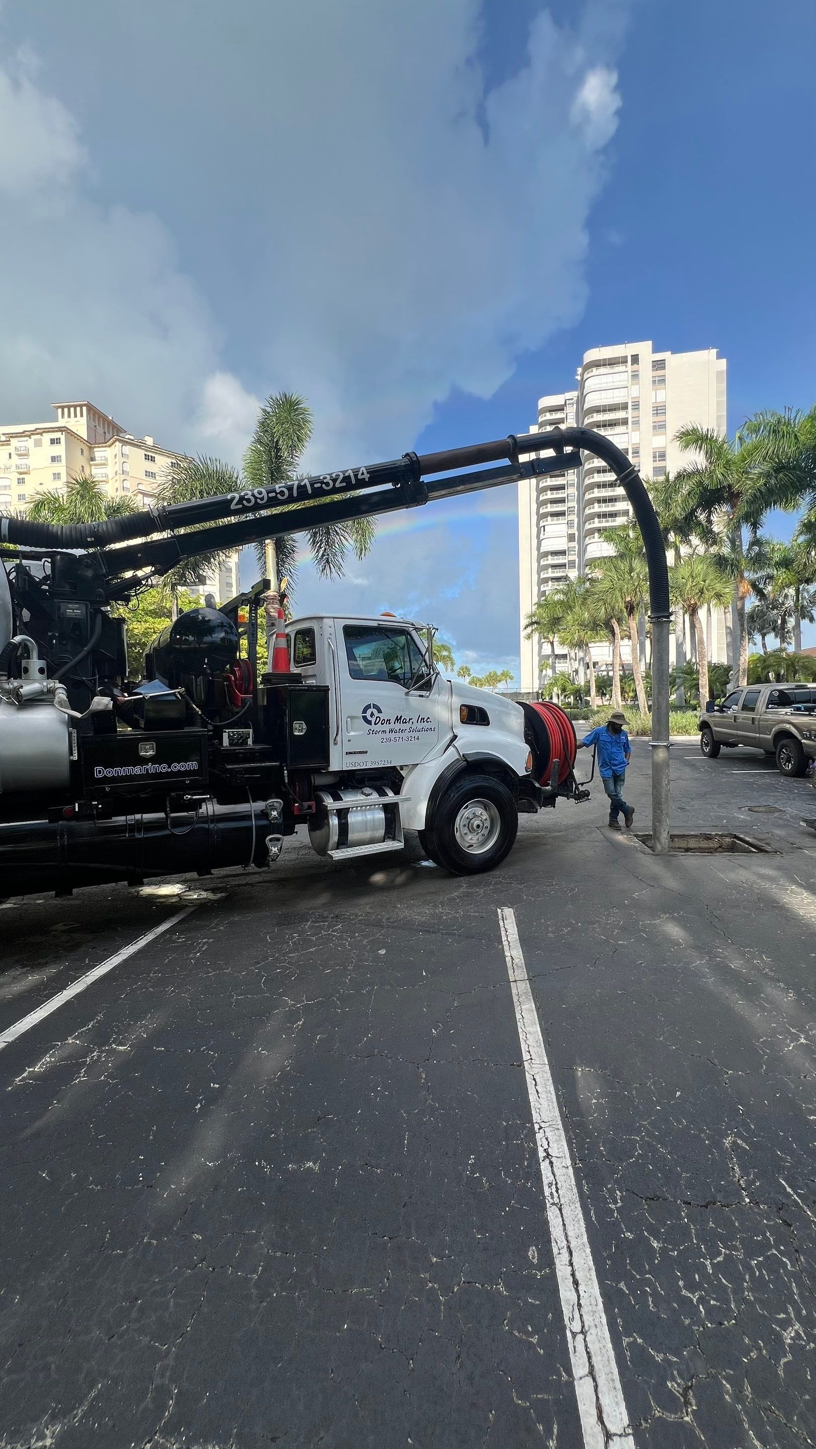 Marco Island Condo Stormwater System Maintenance and Standing Water Removal by Don Mar, Inc. Storm Water Solutions