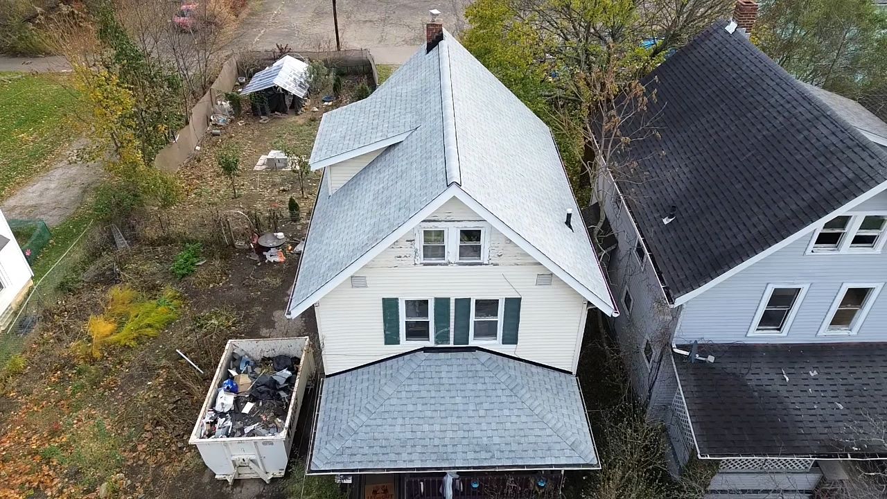 Atlas Pinnacle, Color, Oyster Shell, Drip Edge, Color, White by Eagle Eye Roofing