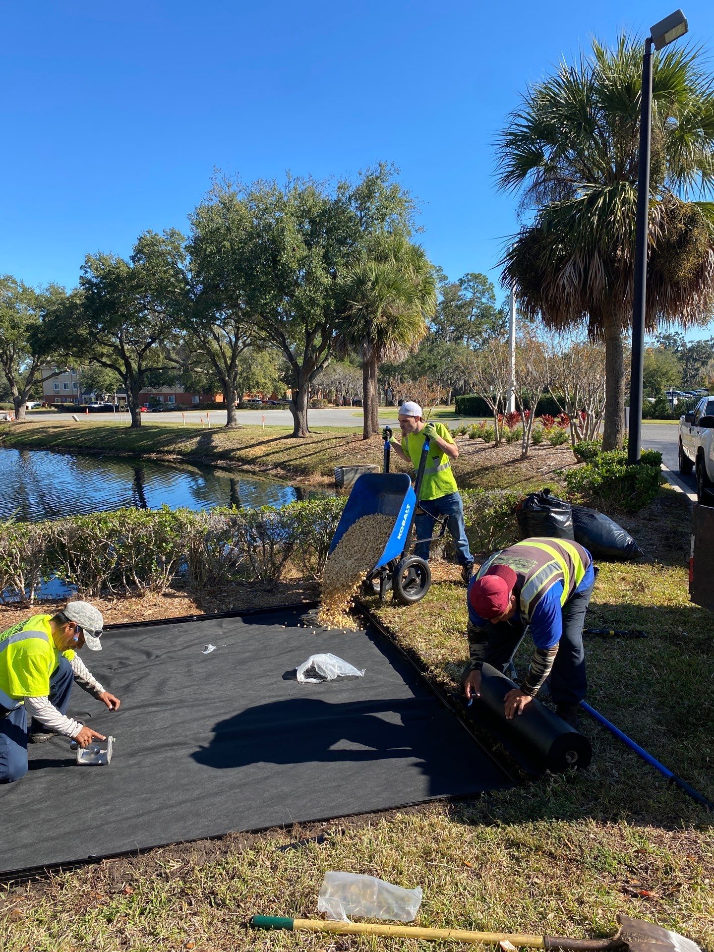 Marriott Hotel | Smoking Area Landscaping by ProGreen Services