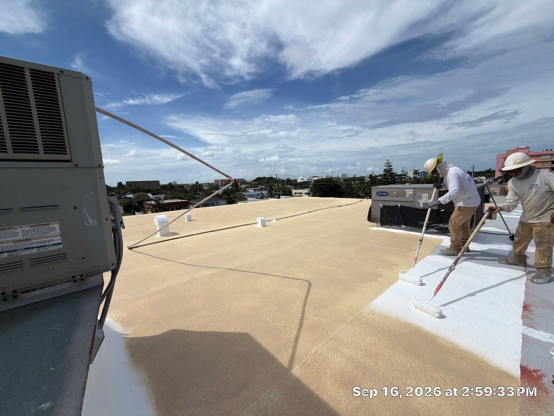 Commercial Roof Restoration for Lake Worth Beach Flat Roof Project by Roof King LLC