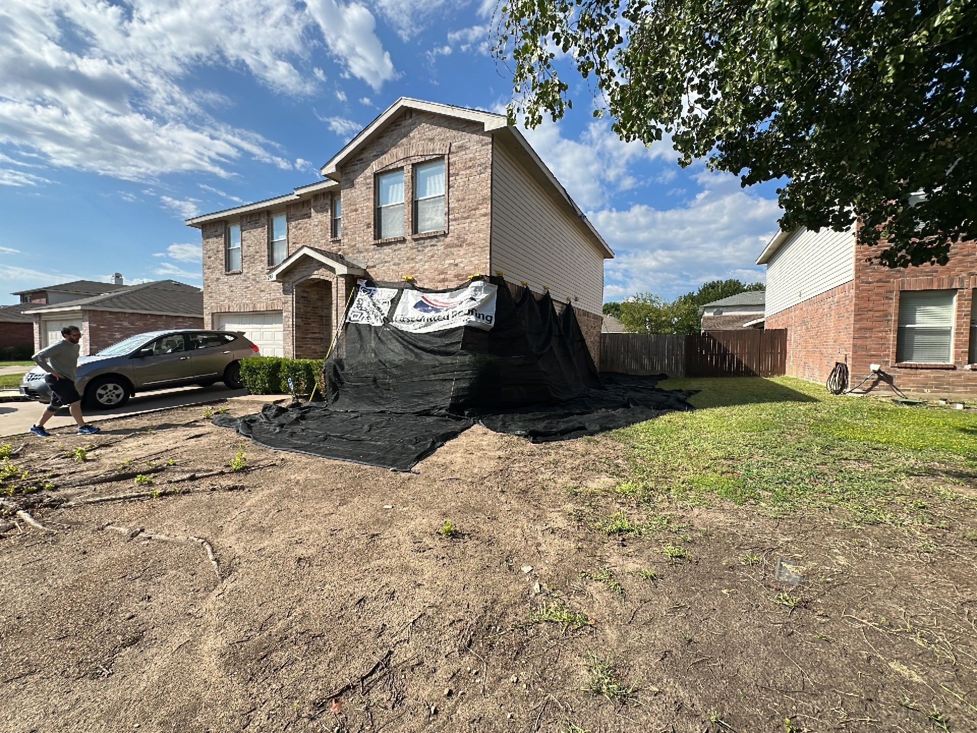 Full Roof Replacement, Chimney Rebuild and Interior Damage Replacement by First United Roofing & Construction