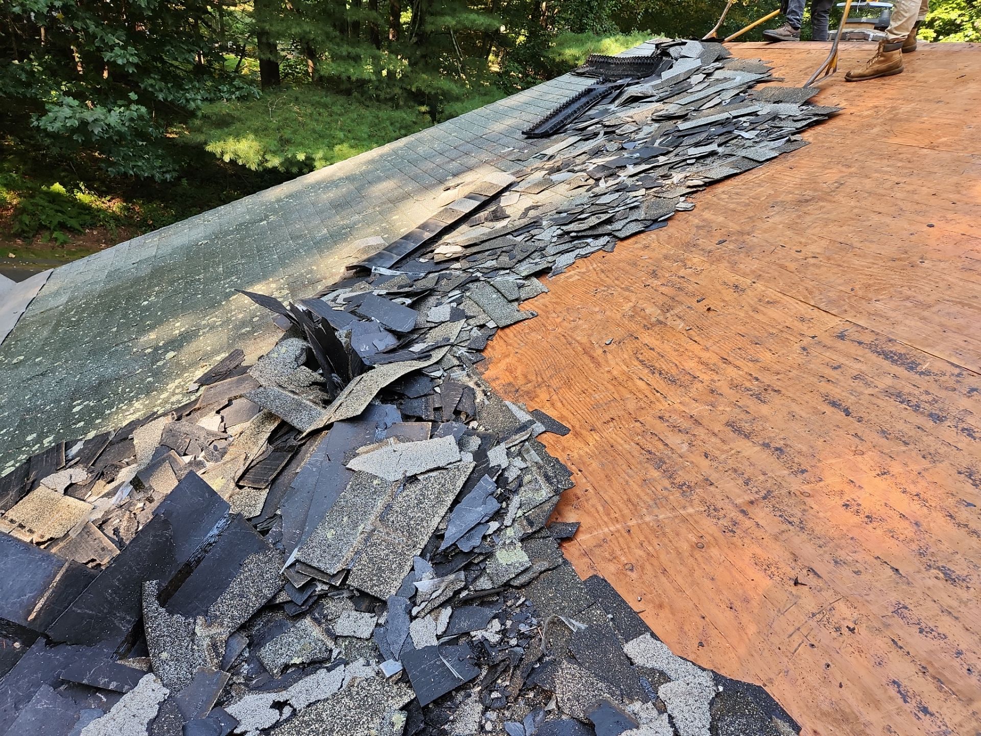 Residential Roofing Installation using Owens Corning TruDefinition Duration AR - Estate Gray by A Plus Exterior