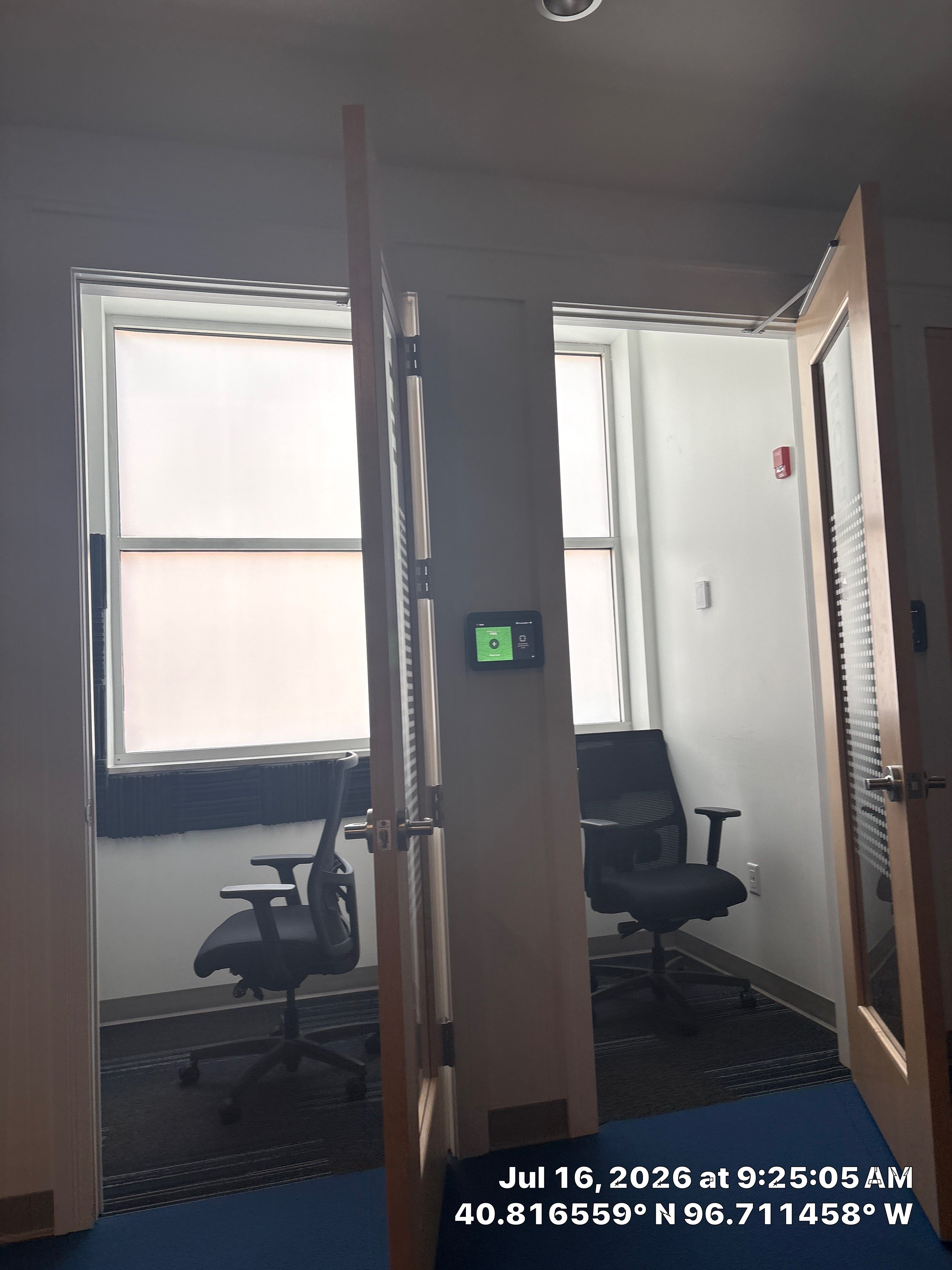 Modern Office Interior Renovation and Acoustic Baffles in Lincoln by CompanyCam Sales Demo