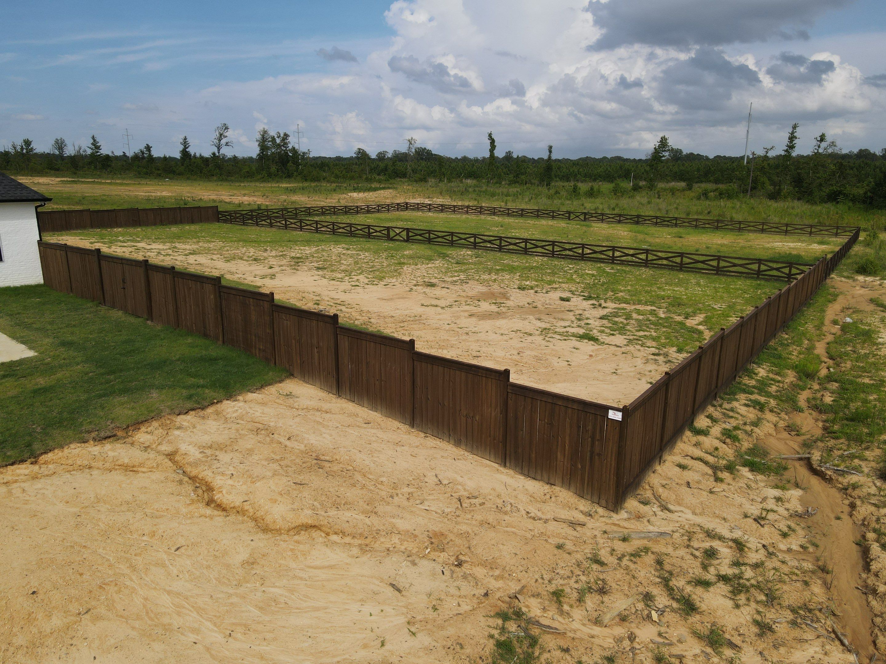 6ft Good Neighbor/4ft Farm Fence by Roberson Construction LLC