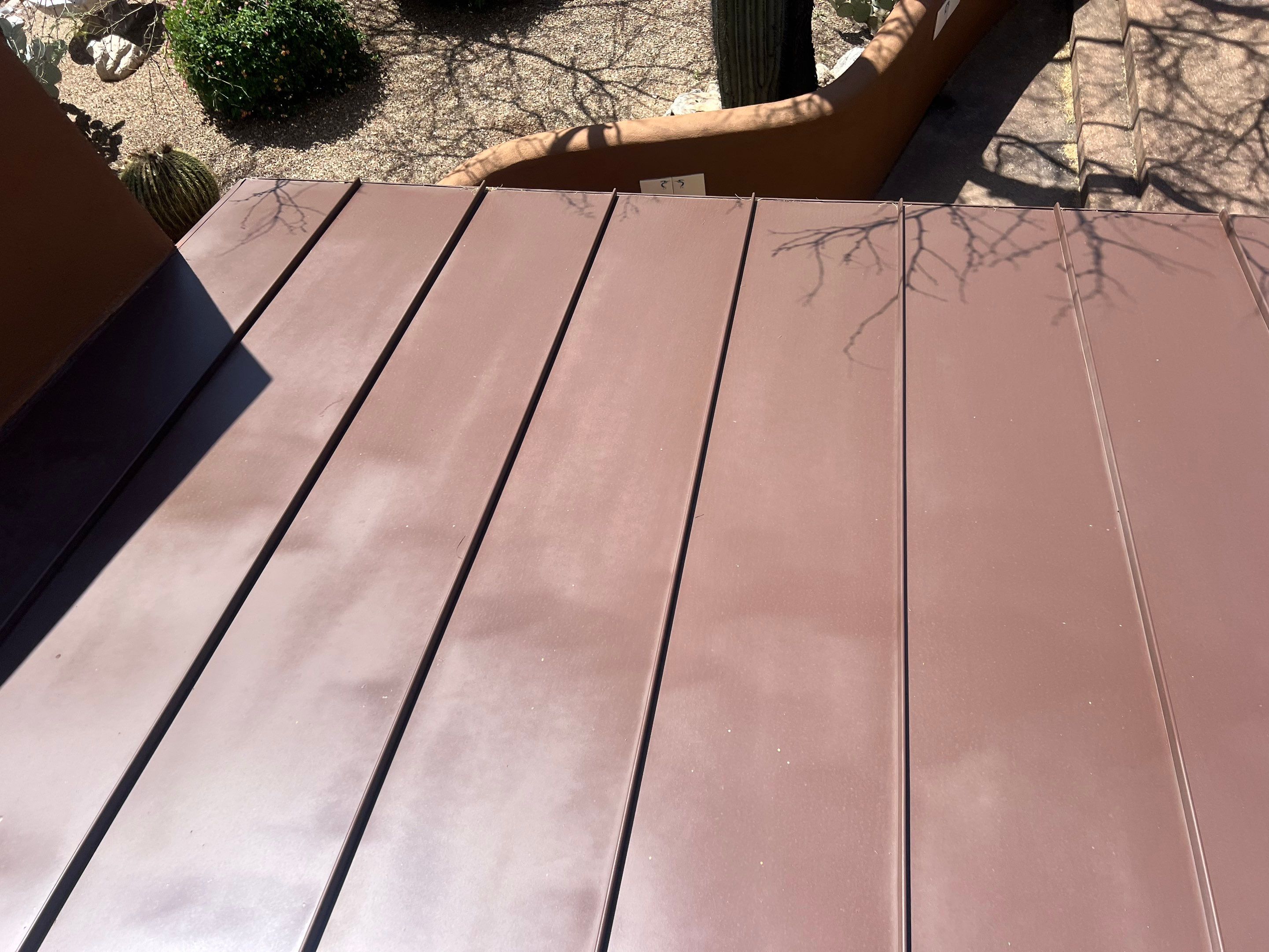 Light Stone Exposed Fastener by Reimagine Roofing