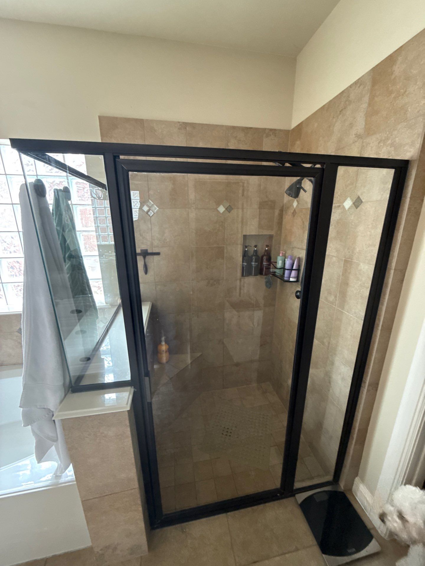 Semi Frameless Shower Replacement by Richardson Glass & Mirror