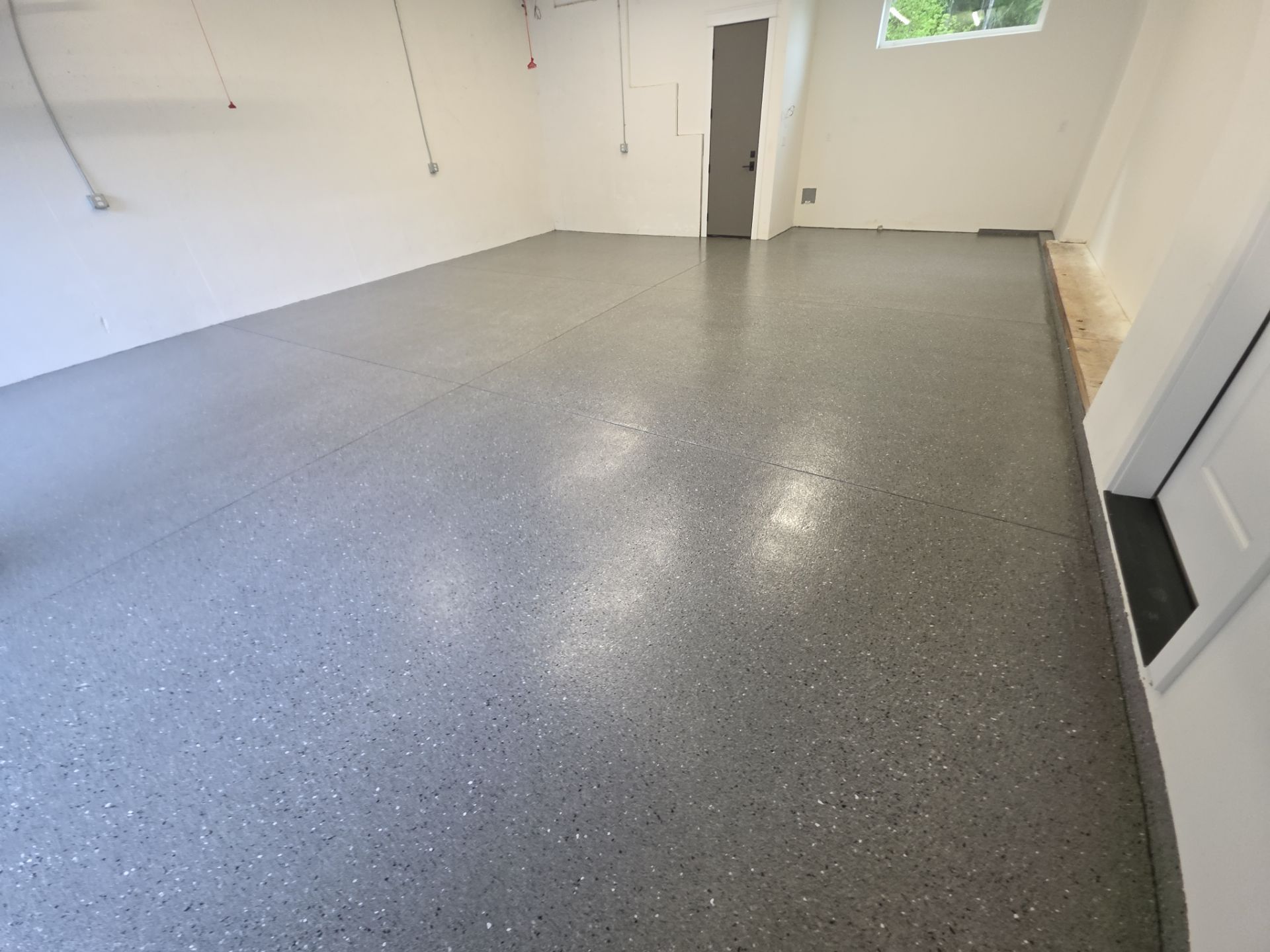 Slate Hybrid Garage Floor Transformation in Hayden Lake by Croc Coatings, LLC