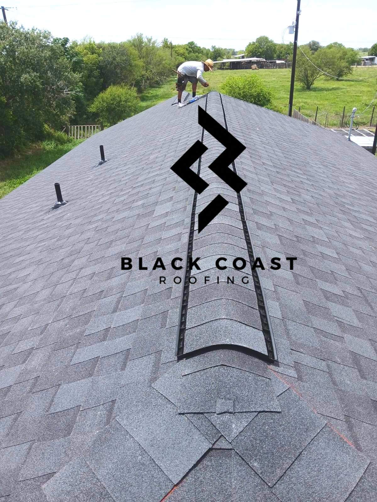 Residential Roofing Installation using TAMKO Heritage Shingles by Black Coast Roofing
