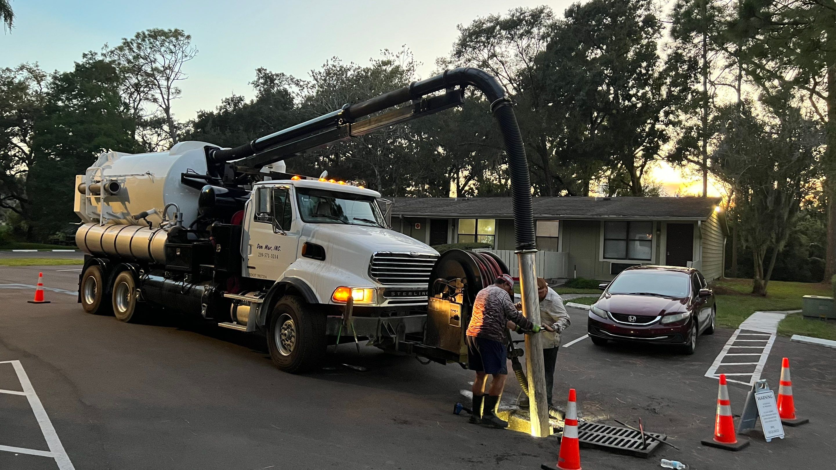 Apartment Complex Storm Water System Cleaning and Maintenance by APS Power & Water