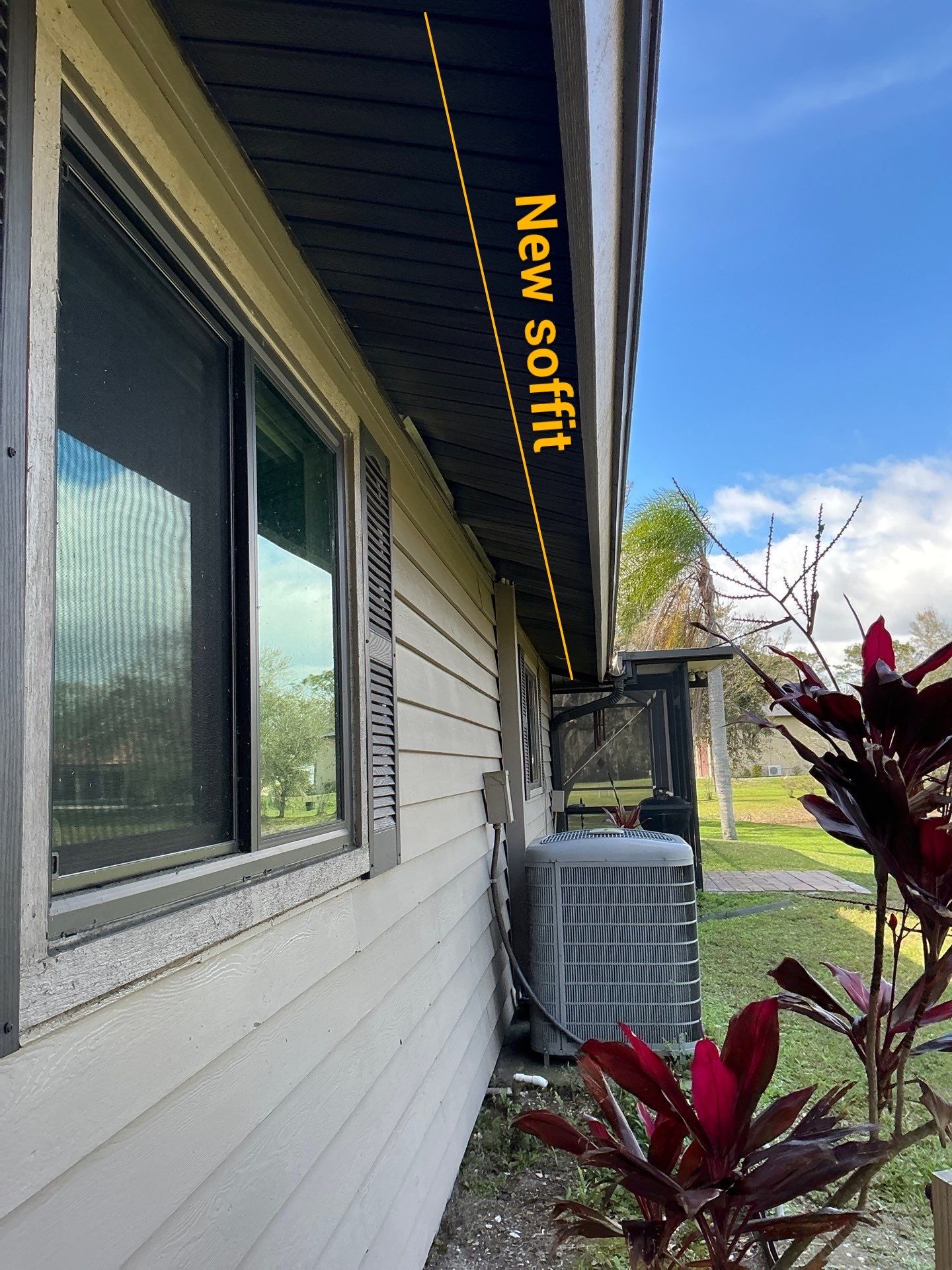 New Musket Brown Soffit Installation in Sarasota FL by Gutter Professors