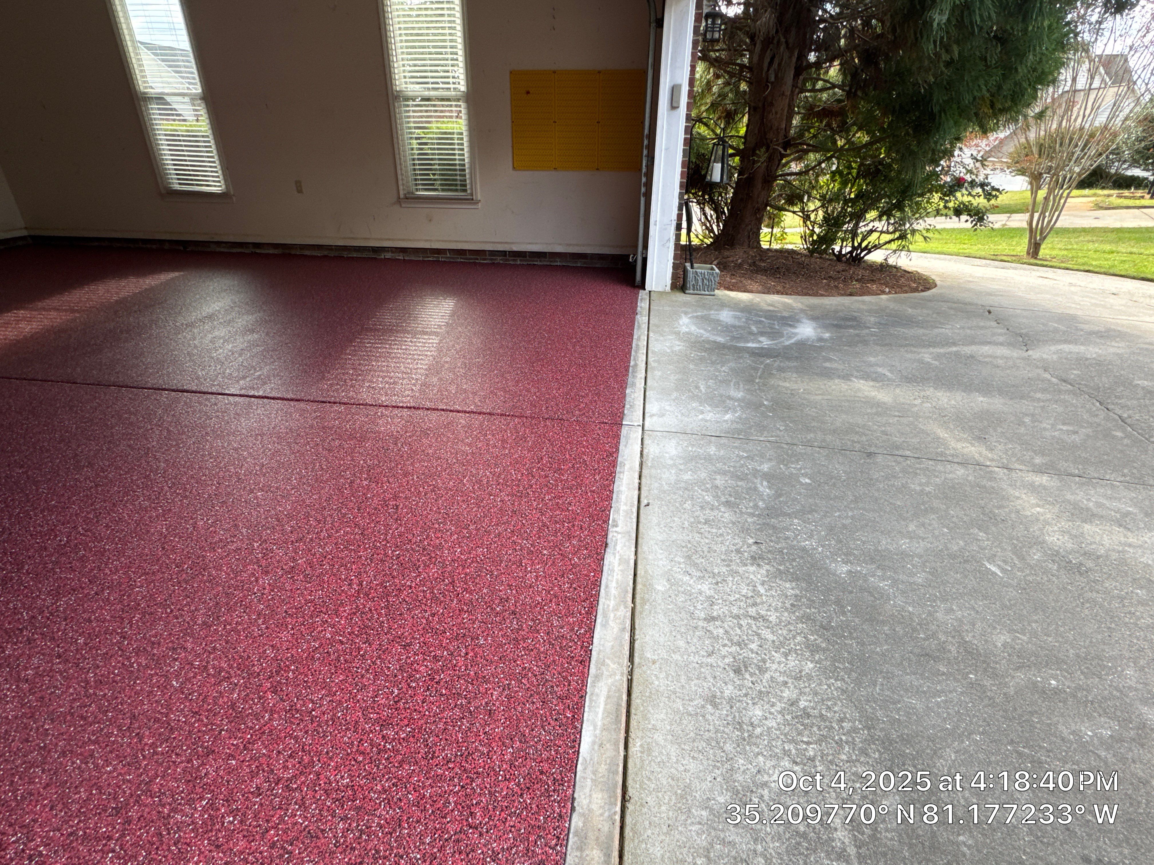 Custom Flake Color  by Endure Concrete Coatings