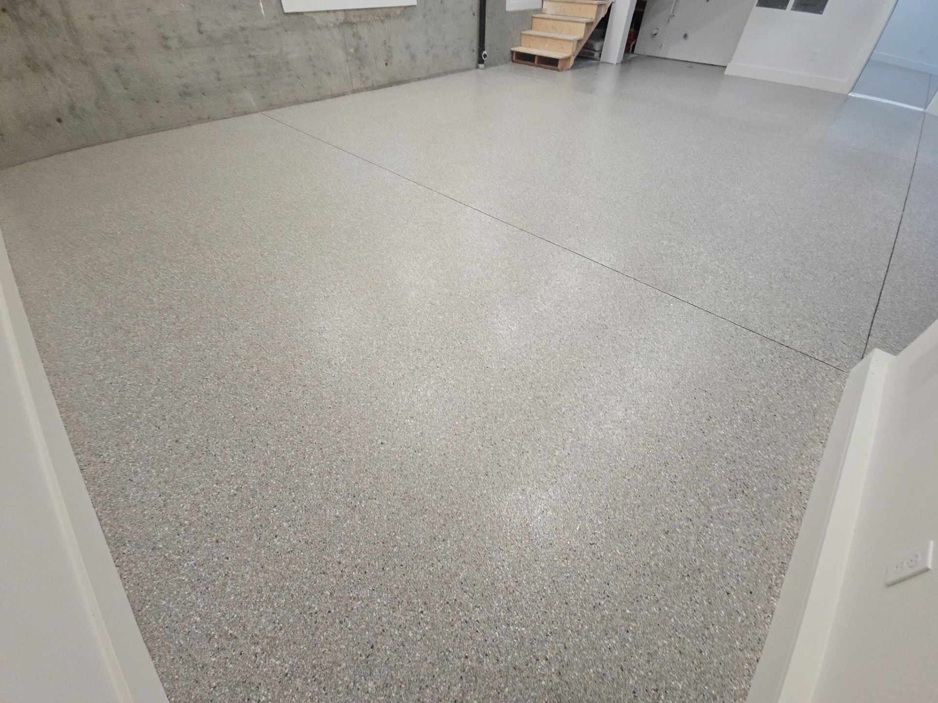 Garage Transformation using Claystone Hybrid by Croc Coatings, LLC