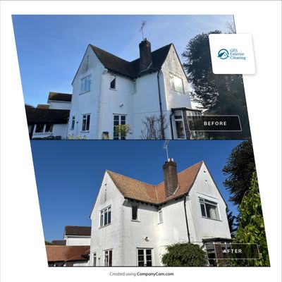 Roof Clean  - Moss Removal - Gutter Clean using Honda 15lpm Low Pressure Washing Machine