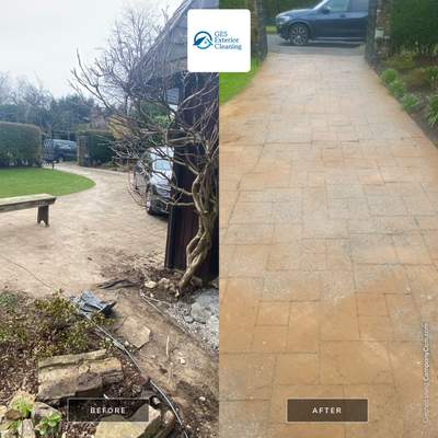 Driveway And Patio Clean using honda 21 ltr/min