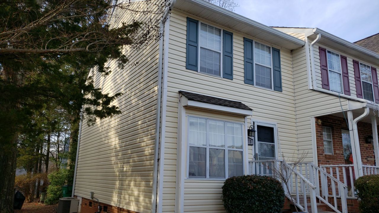 Gutter Cleaning using water by Power Wash Masters LLC