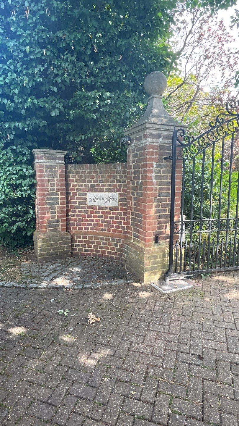 Driveway and Entrance clean using honda 21 ltr/min by Ges Exterior Cleaning ltd