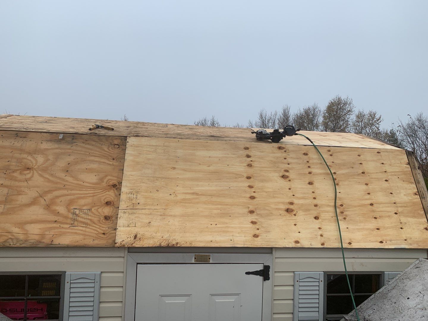 Commercial Roofing Installation using Owens Corning TruDefinition driftwood by A Plus Exterior