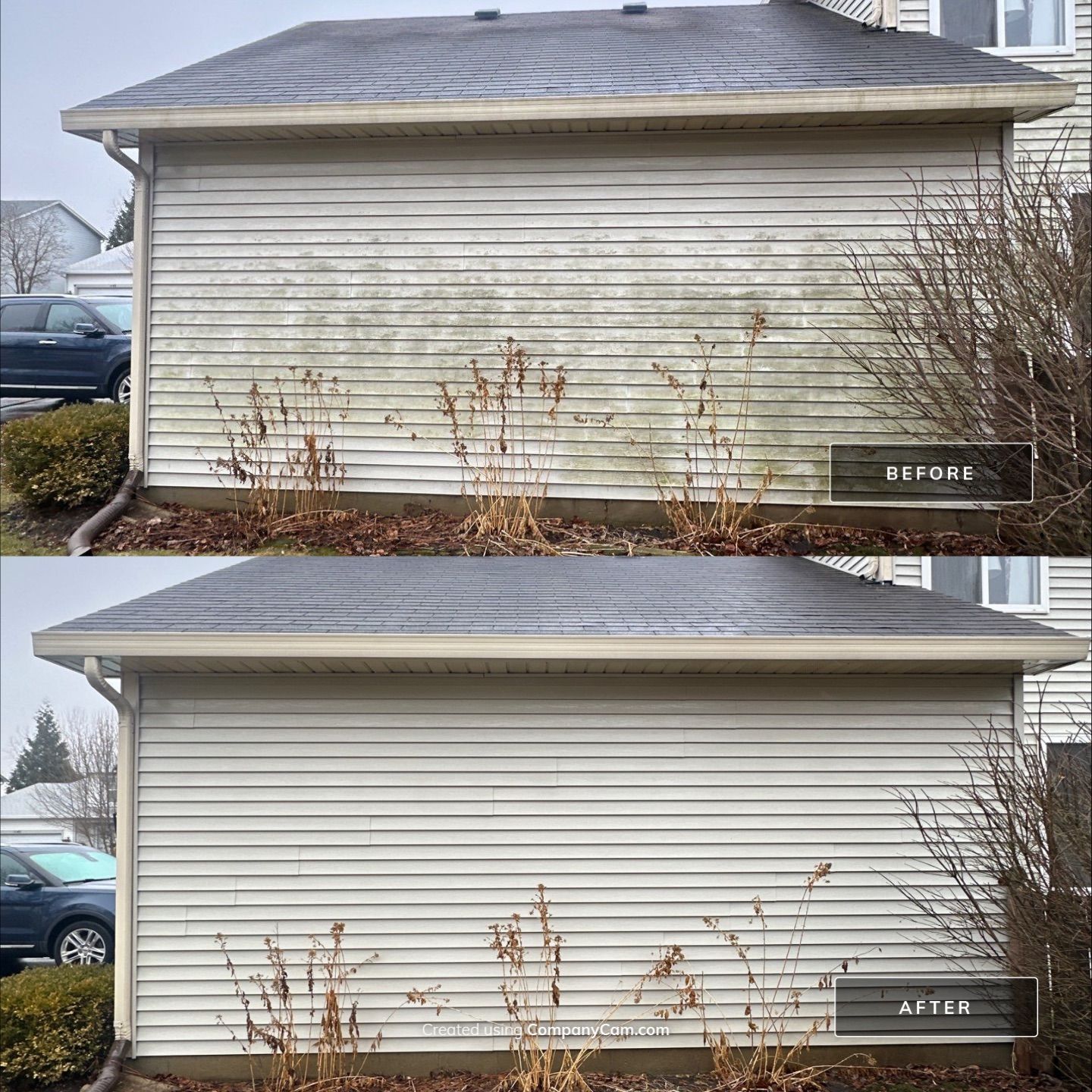 Project in Round Lake Beach by Simmons Power & Soft Washing