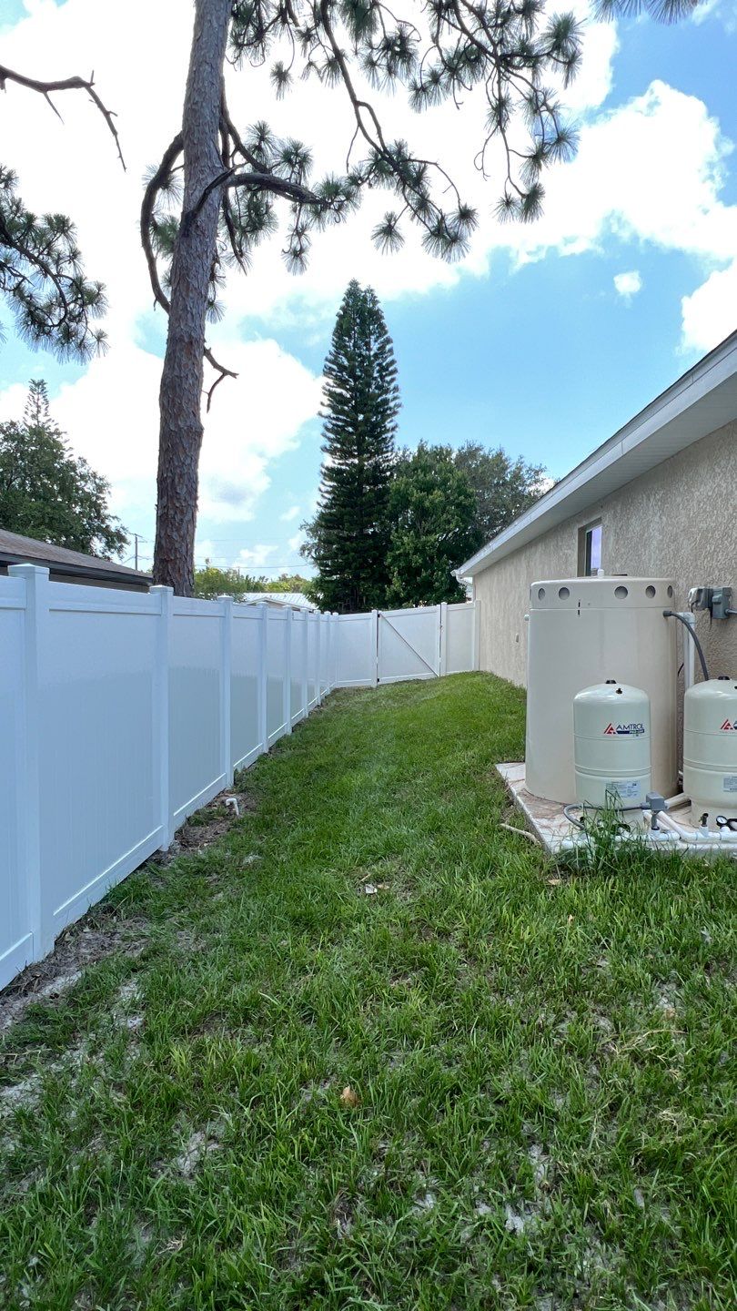 Venice, FL 6ft. Tall White Vinyl Privacy Fence by Asap fence and gates, LLC