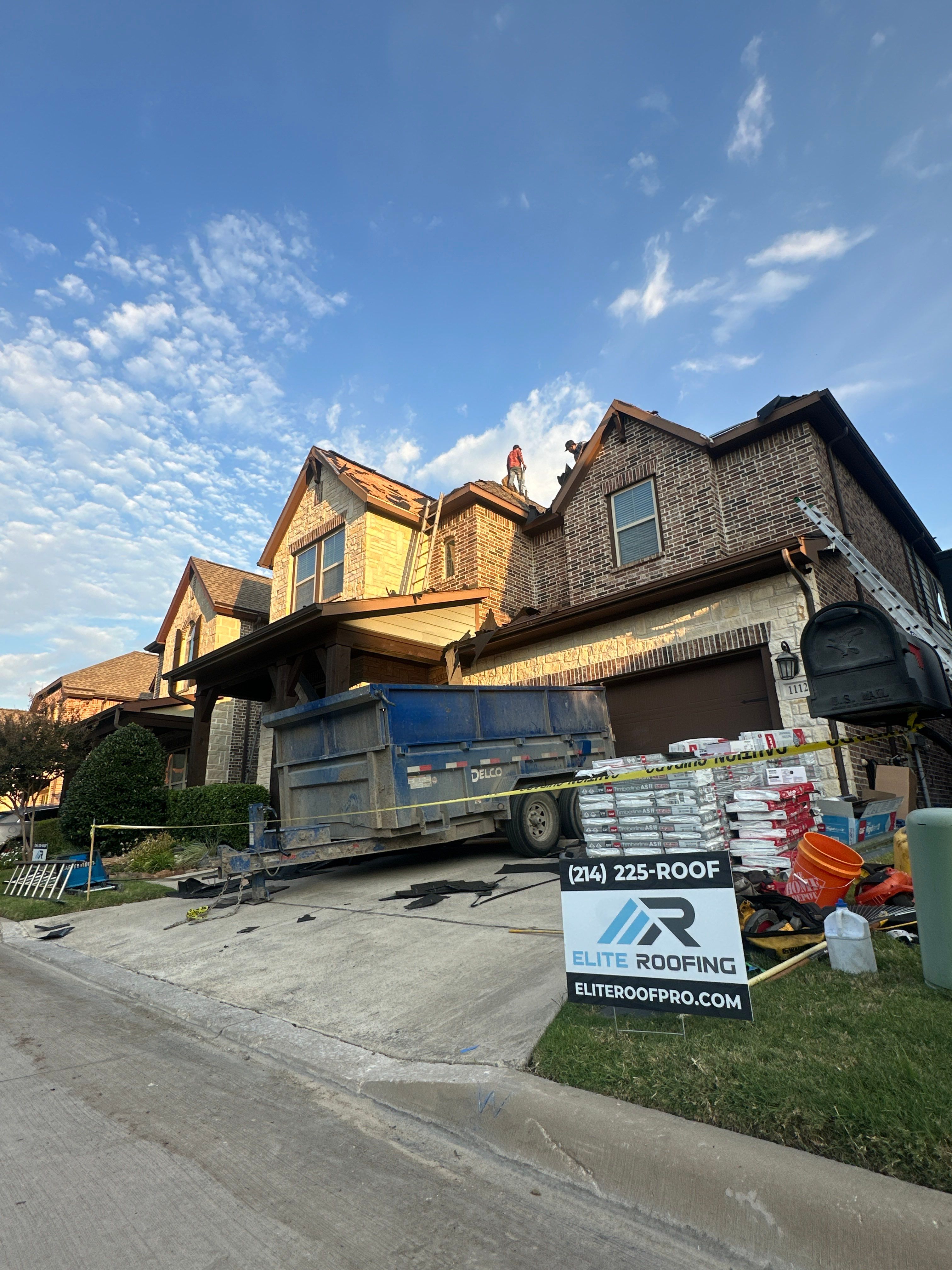 Residential Roof Replacement using GAF HDZ - Weathered Wood by Elite Roofing LLC