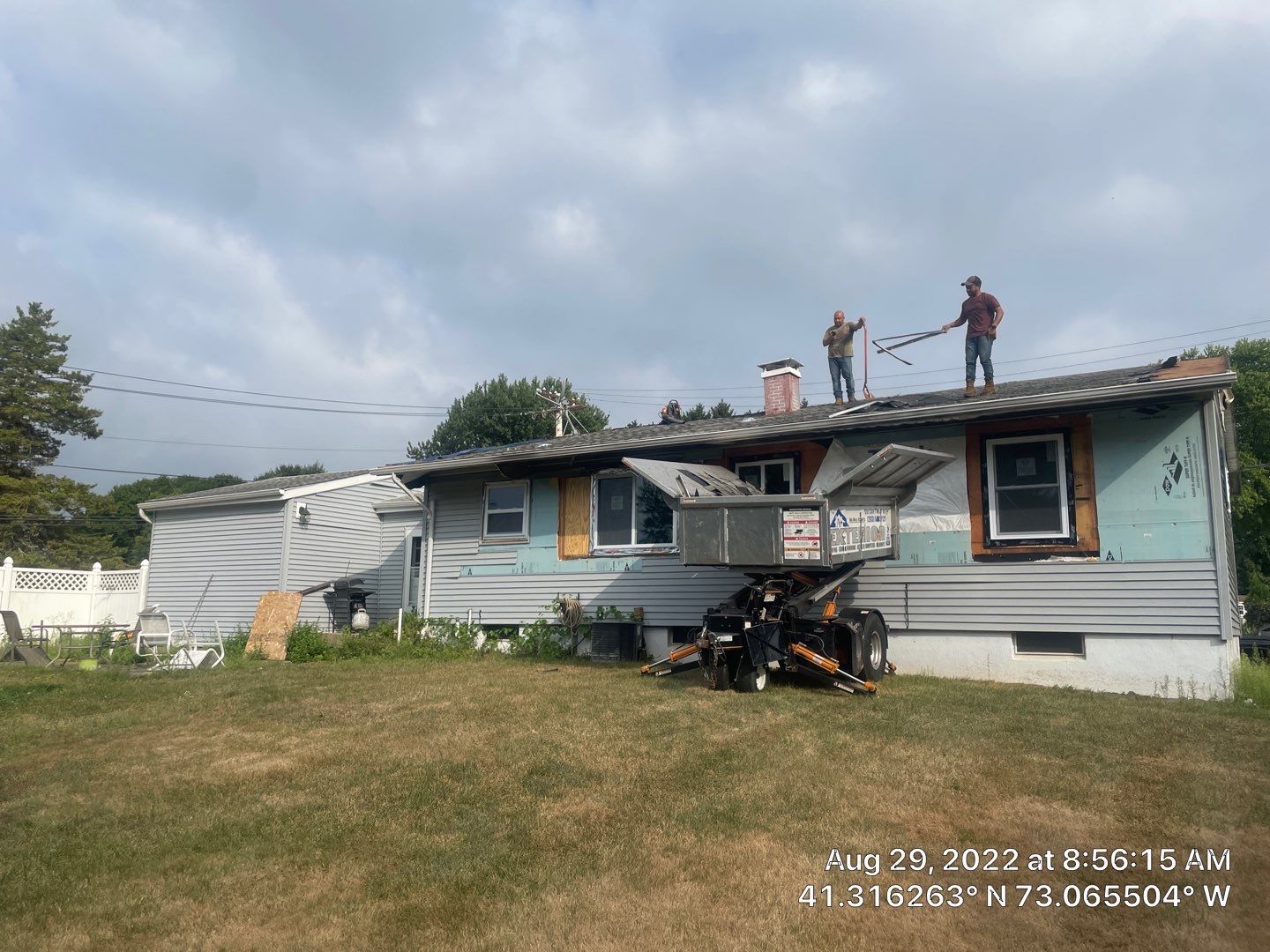 Fire Damage using Certainteed Mainsteet D4 and Owens corning quarry gray by A Plus Exterior