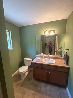 Interior Home Repainting with Repose Gray and Peppercorn Accent Walls