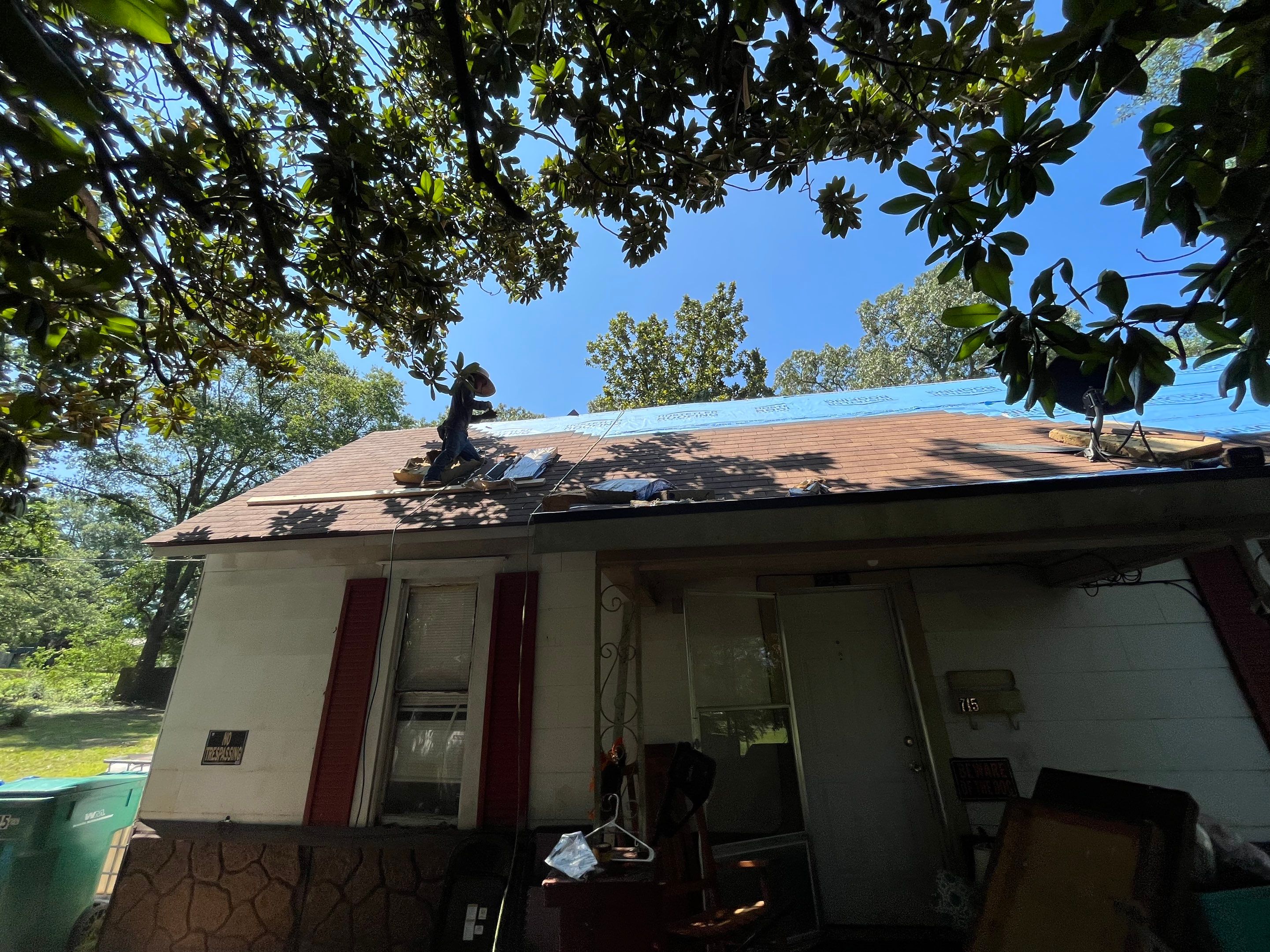 Storm Restoration Reroof: 25 Year 3-Tab Shingle by Hostetler Roofing