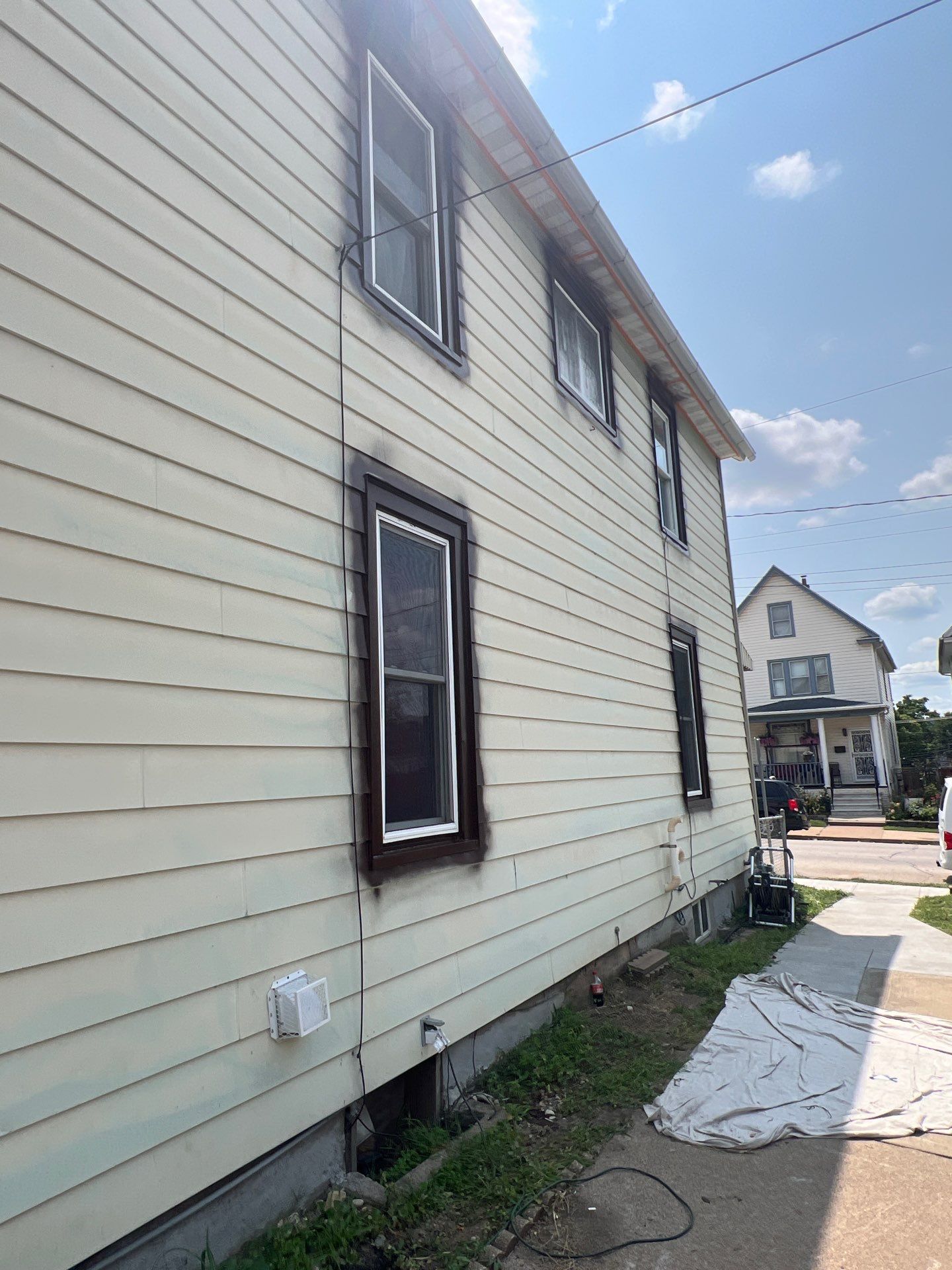 Brightening the exterior of this home with a fresh coat !! by Grandview Painting