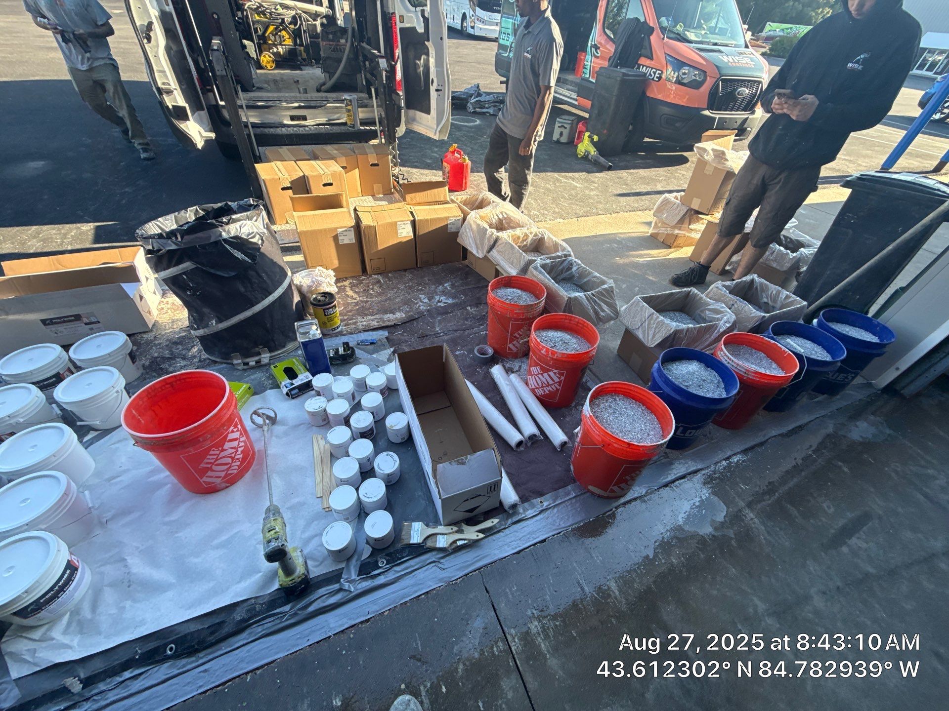 Project in Mt. Pleasant by Wise Coatings of Central Michigan