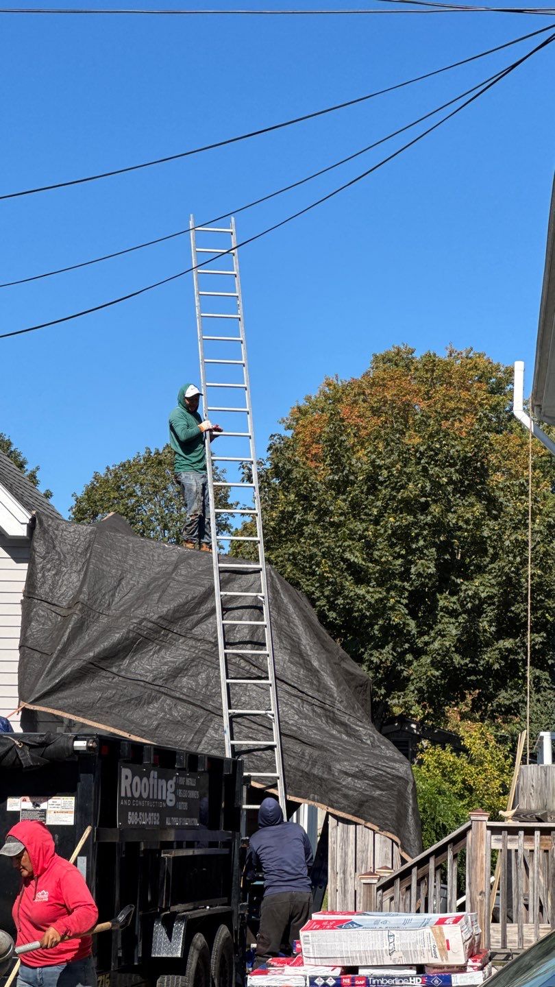 Half Roof Replacement for Solar Installation – Townhouse with New Plywood Decking by Sensible Home Solutions
