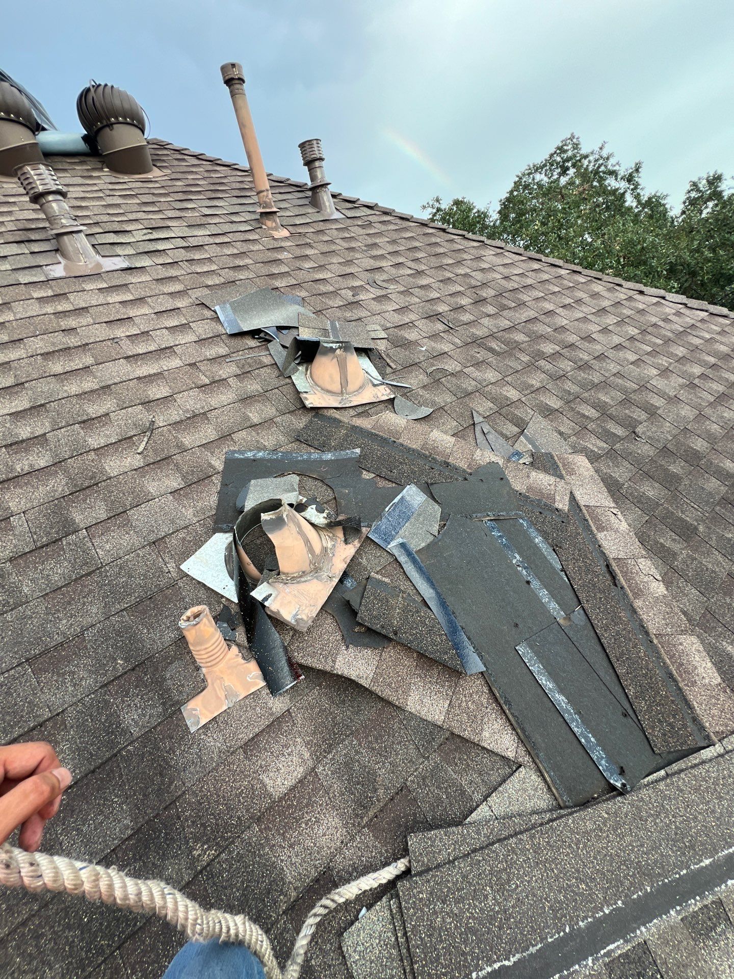 Hail Damage using Owen's Corning Duration (Lifetime) Shingles by Roof Repair Company