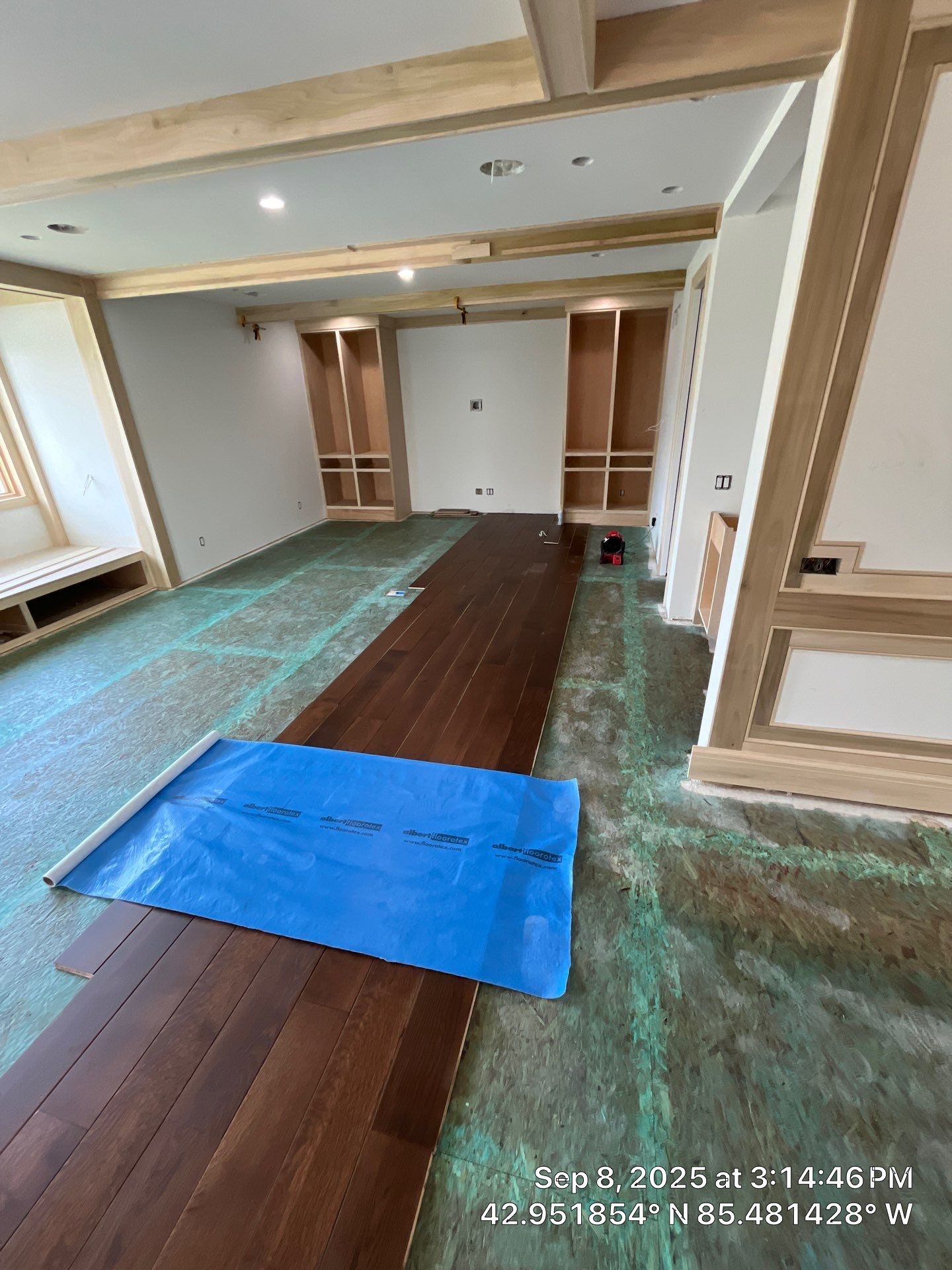 Stunning Ada Brownstone - Custom Staircase, Pattern Floor by RTBaldwin Hardwood Floors