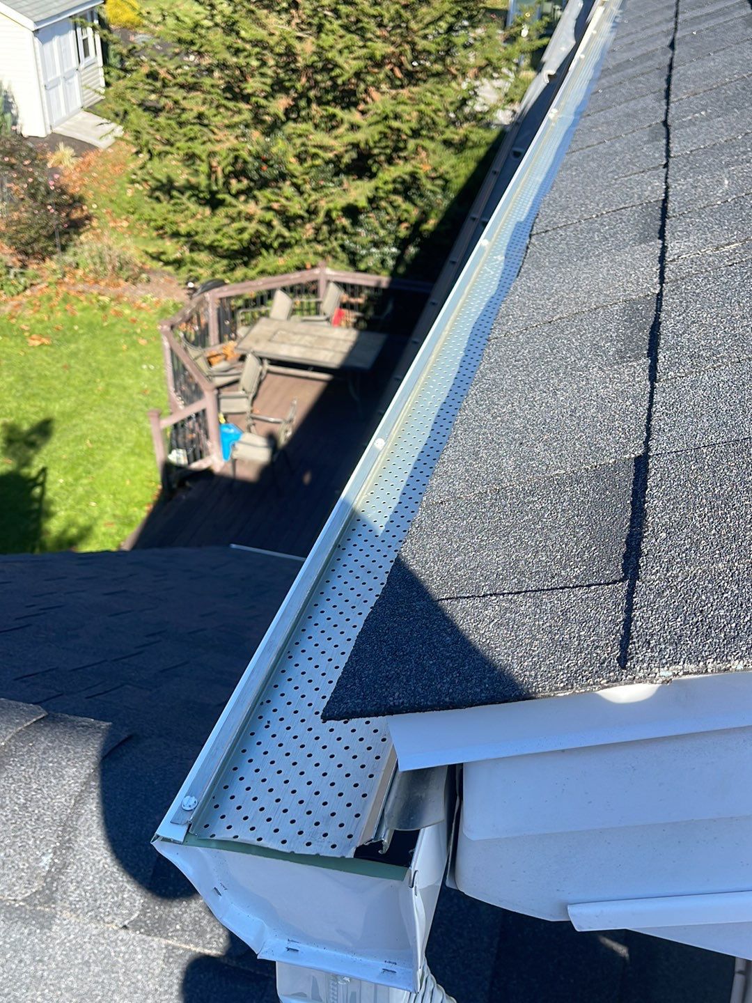 Residential Roofing Installation using Certainteed Landmark Moire Black by A Plus Exterior