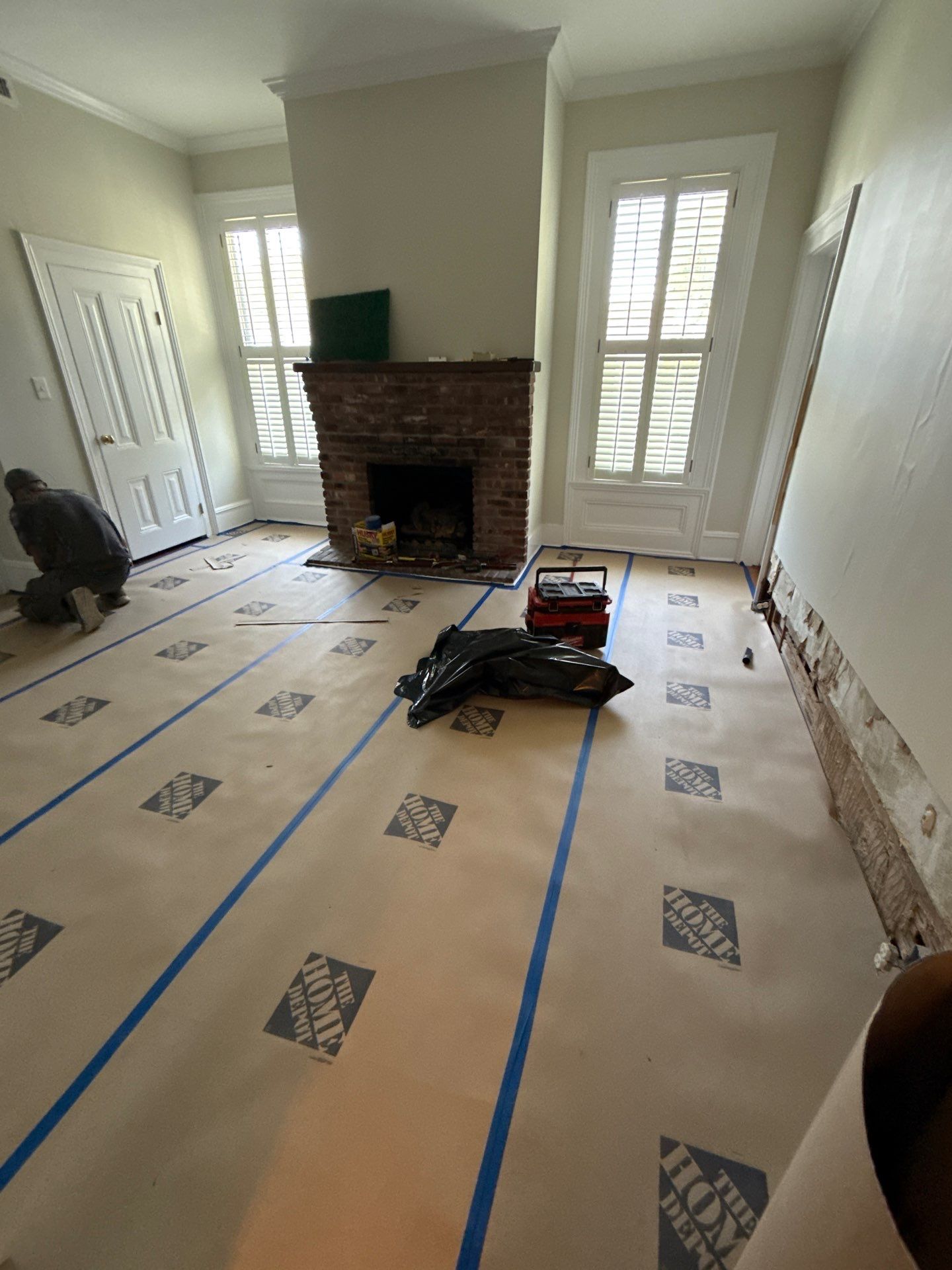 Drywall Job For National Guard by Axtra Hand