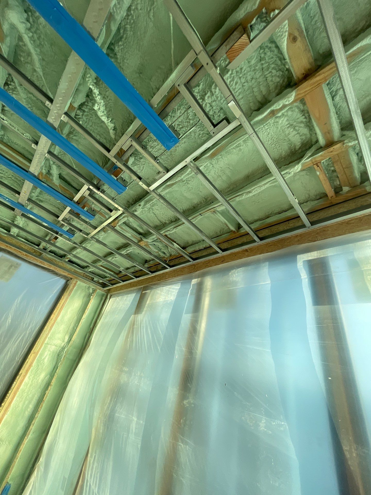 New Construction using Closed Cell Spray Foam by NYS Foam & Energy