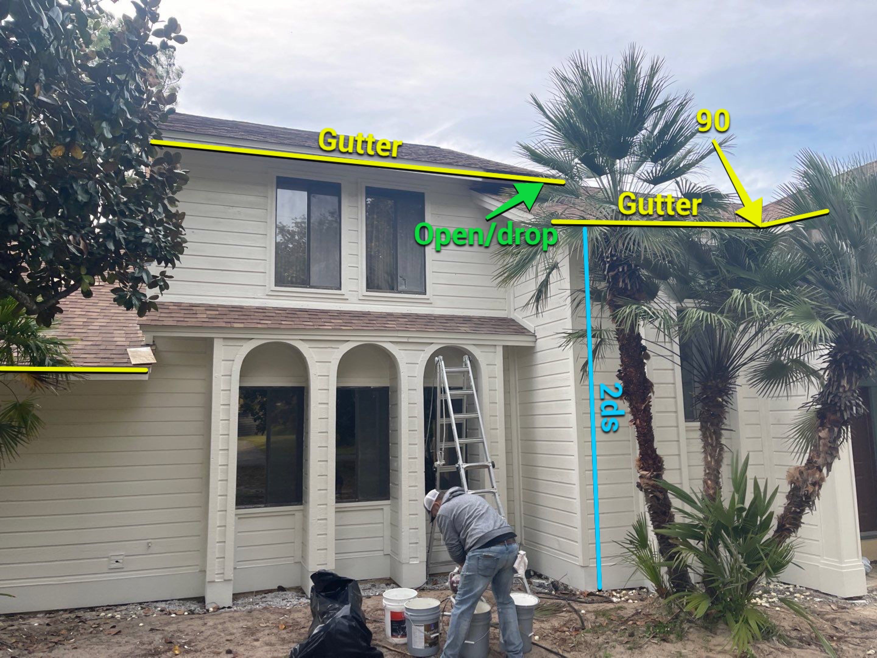 Heavy-Duty Commercial Downspouts in Panama City Beach FL by Gutter Professors