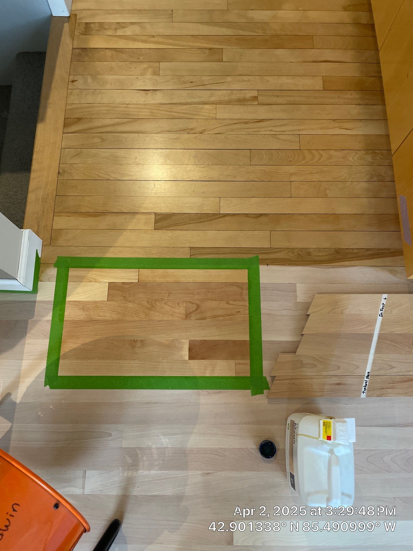 Water Damage Restoration On Solid Birch by RTBaldwin Hardwood Floors