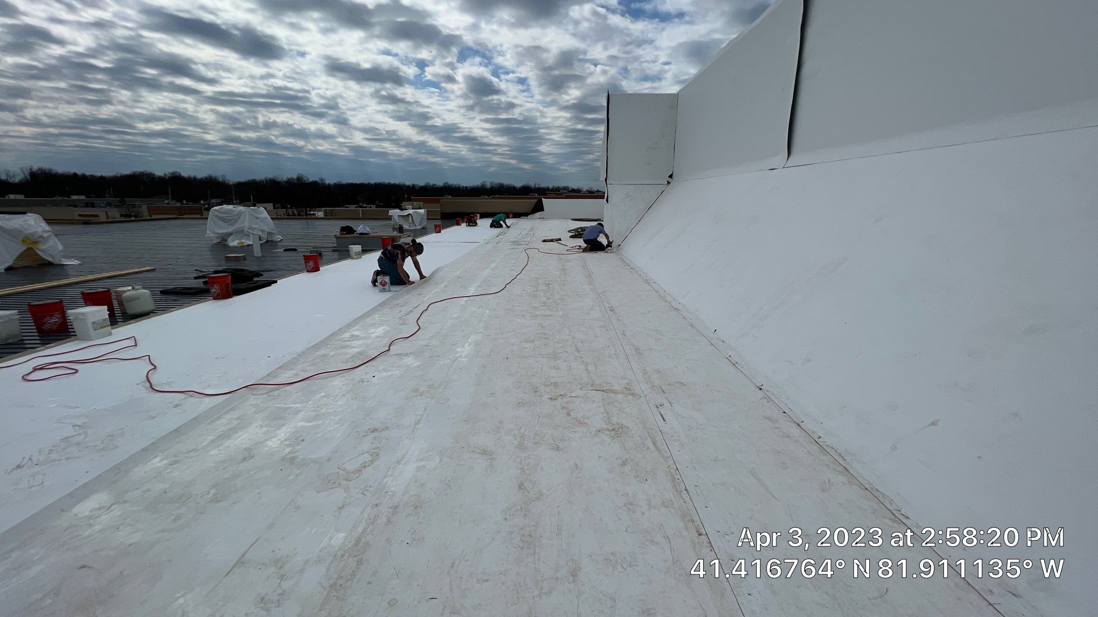 North Olmsted Ohio TPO Roof Install by Gold Star Roofing LLC 