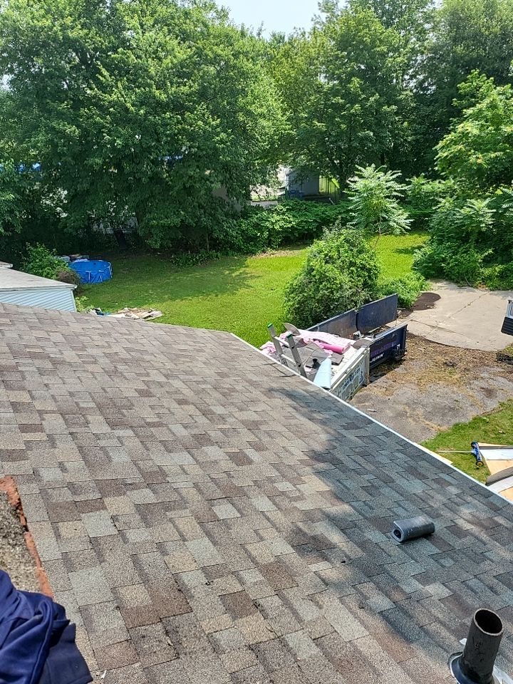 Residential Roofing Installation using Owens Corning Duration Driftwood by A Plus Exterior