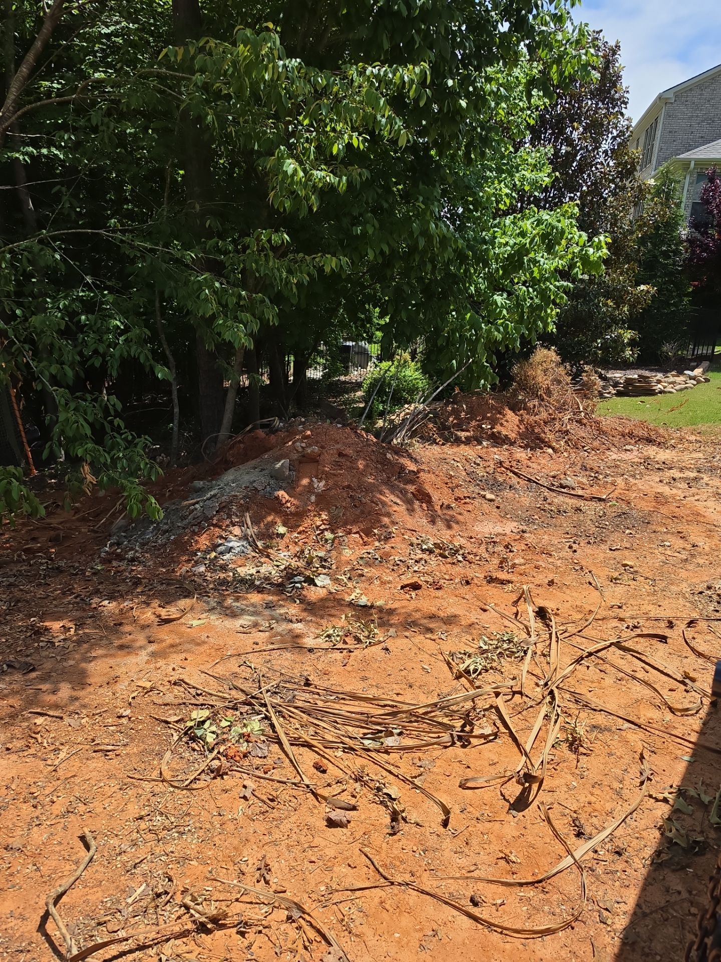 Job site clean up in Waxhaw by Badger Hauling