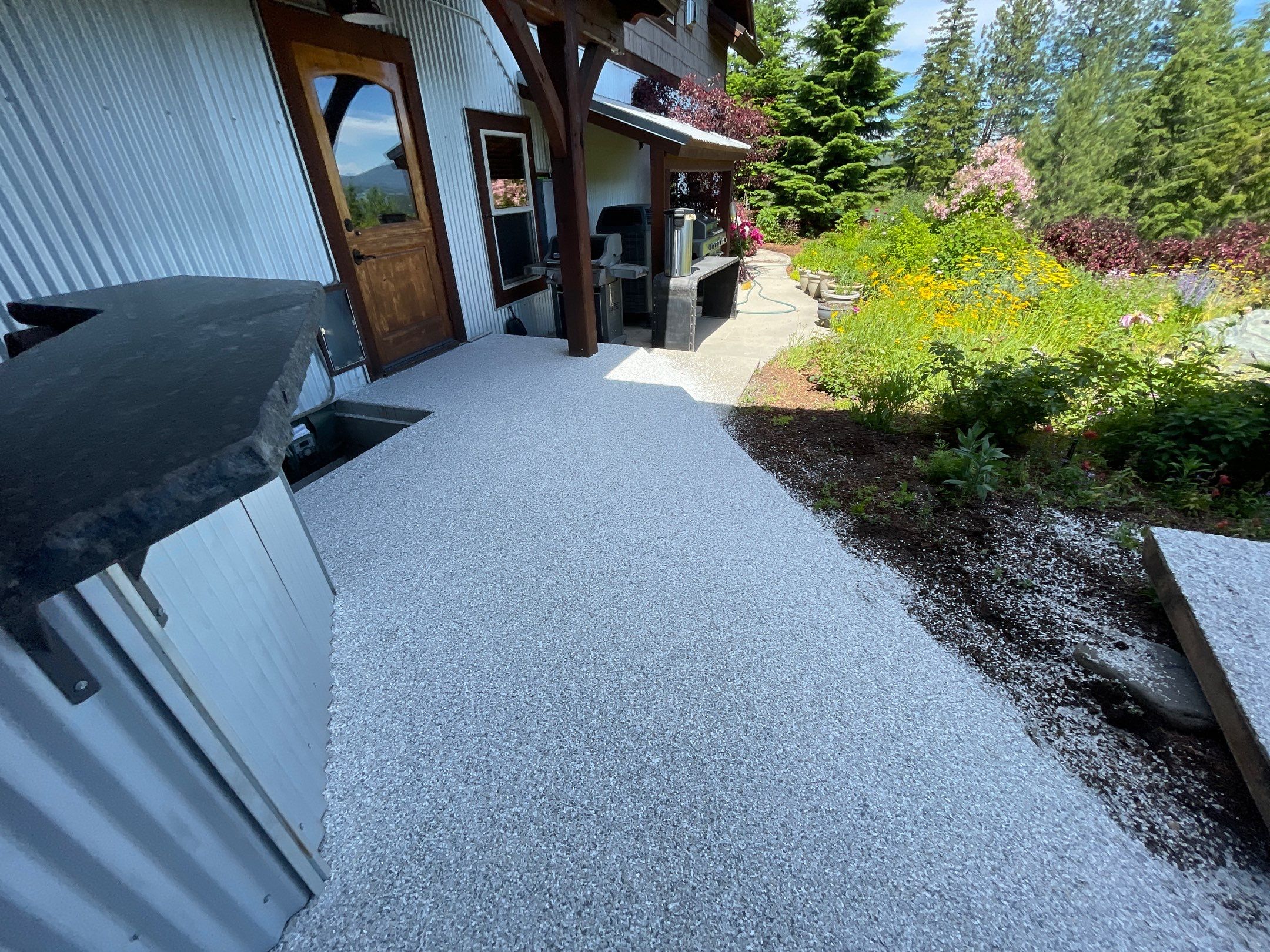 Patio Transformation using Mt Everest by Croc Coatings, LLC