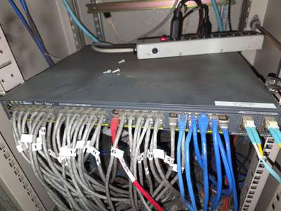 Structured cabling installation by CimaSolutions