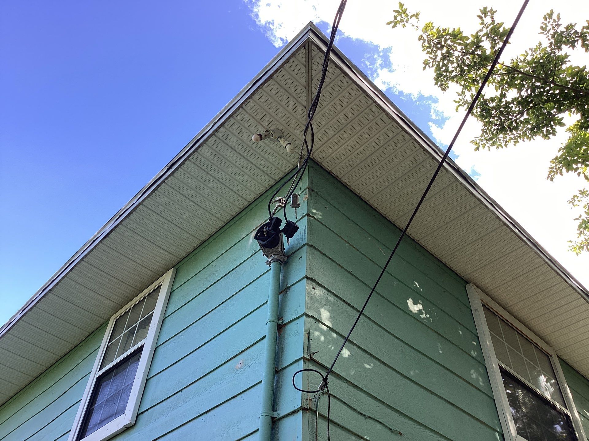 Soffit and Fascia Installation using White Soffit in Lehigh Acres, FL by Gutter Professors