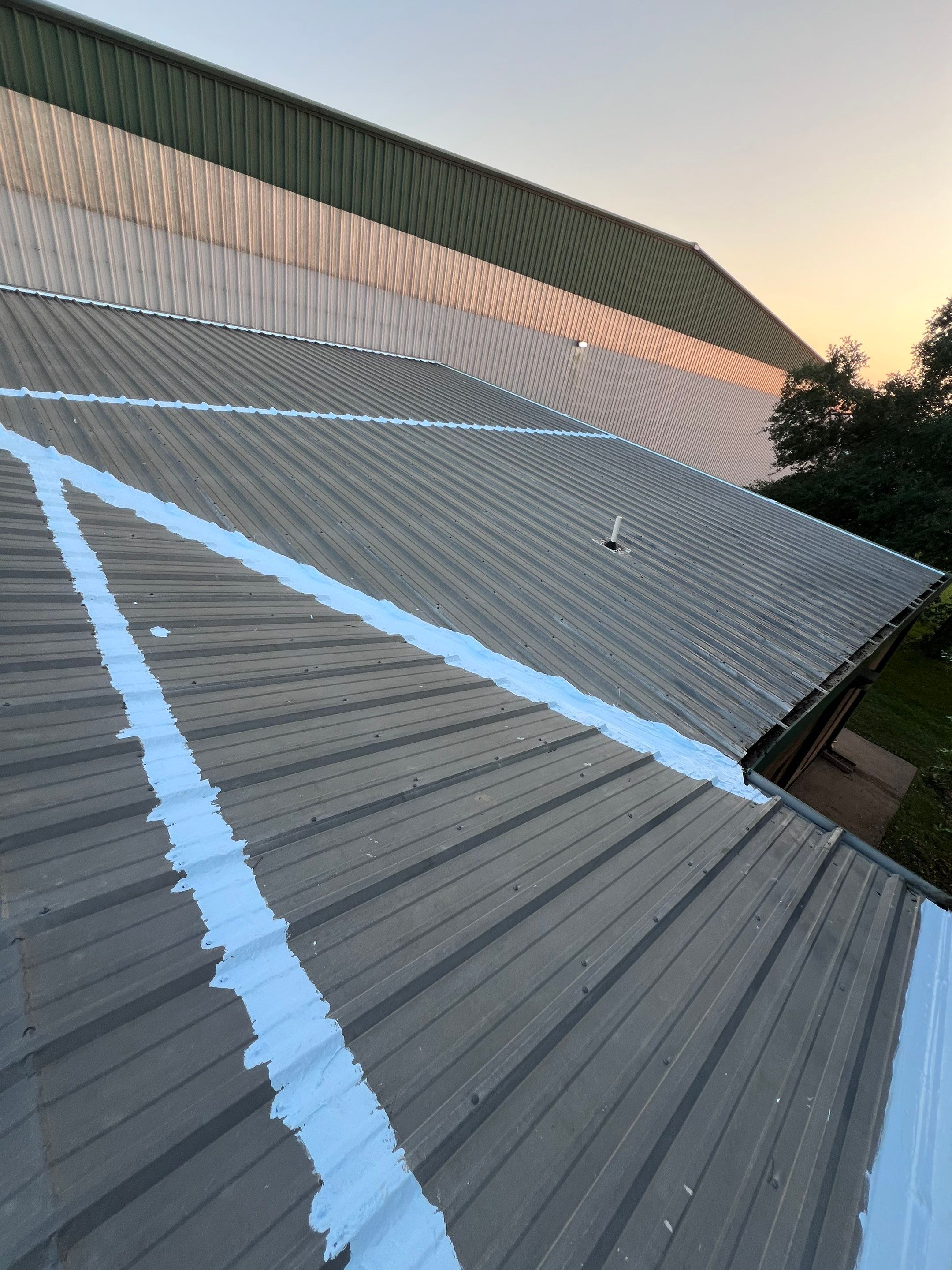 Hail Damage using Metal by Roof Repair Company
