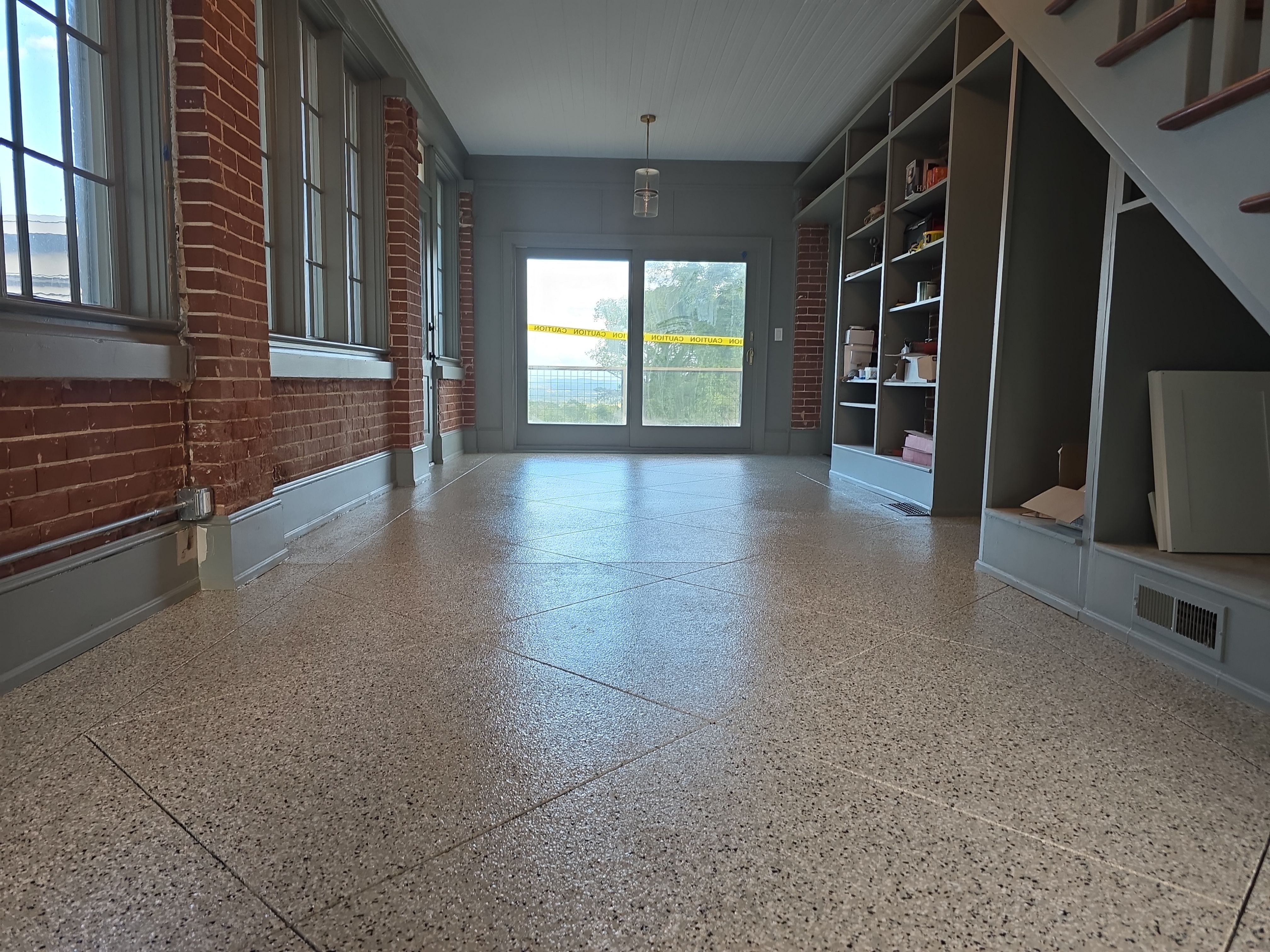 Sunroom using Cabin Fever by Elite Floor Solutions