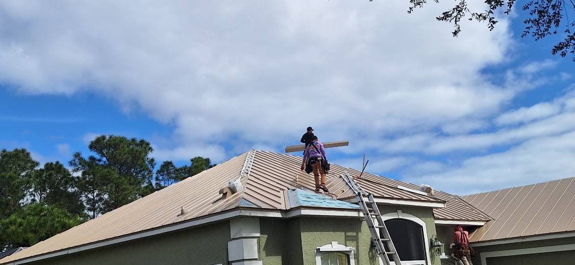 Champagne Standing Seam by Reimagine Roofing