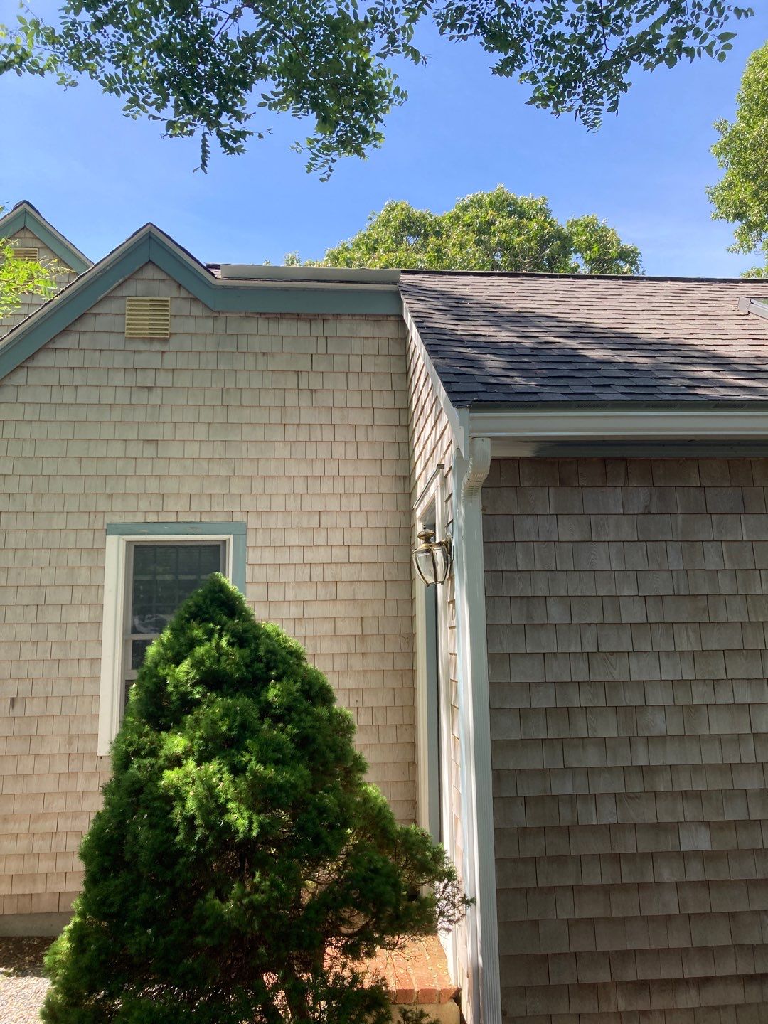 Gutter Installation using 5" Duo Pro K-Style Aluminum Gutter in Eastham, MA by Gutter Pro Enterprises