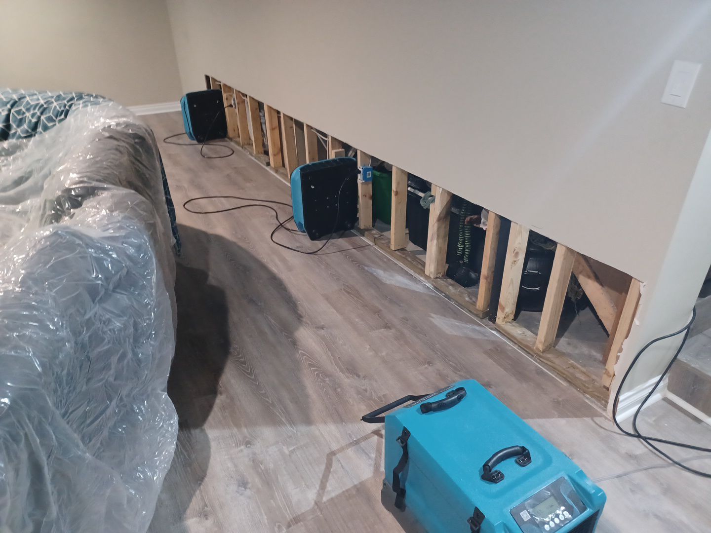 Project in White Lake Charter Township by EzDry Water Mitigation & Property Restoration